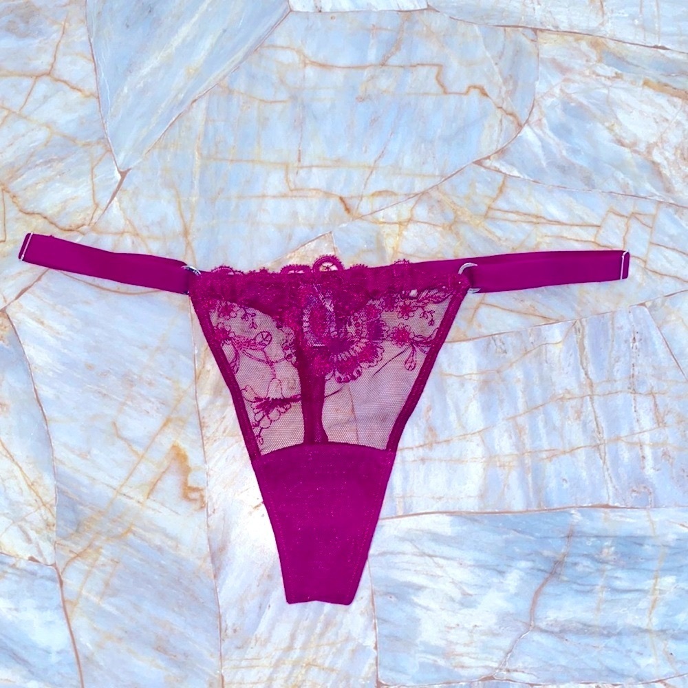 XS/S VS V-String Very Sexy Thong Panty G-String Mesh Underwear Vintage